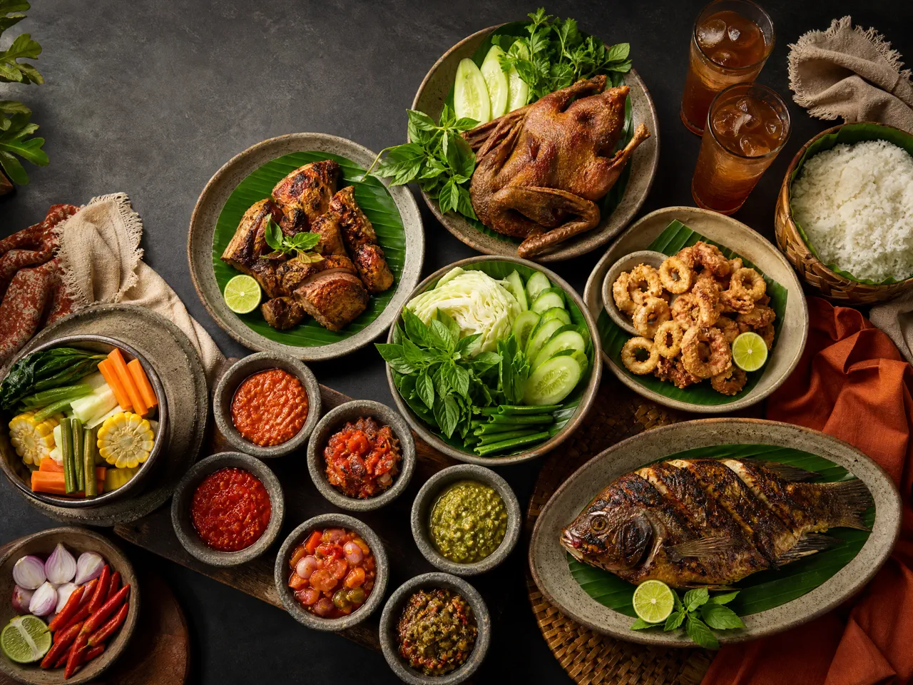 Aneka menu Selera Sambal dan hidangan Indonesia